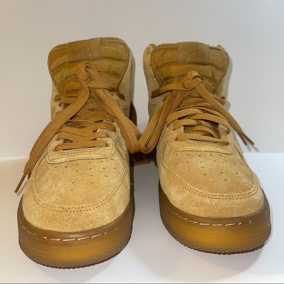 Nike Air Force 1 High LV8 GS Youth AF1 Wheat 🌾 Gum Light Brown #K0262700 *NO📦 - Picture 4 of 16